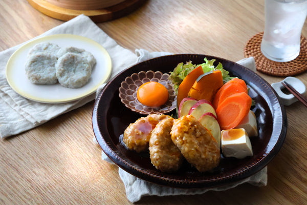 蓮根と鶏のつくね&おやき