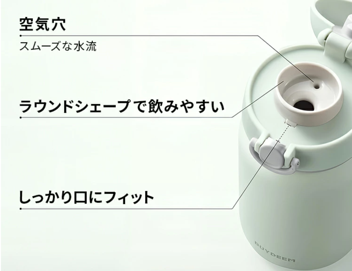 ワンプッシュ式ステンレスボトル 200ml