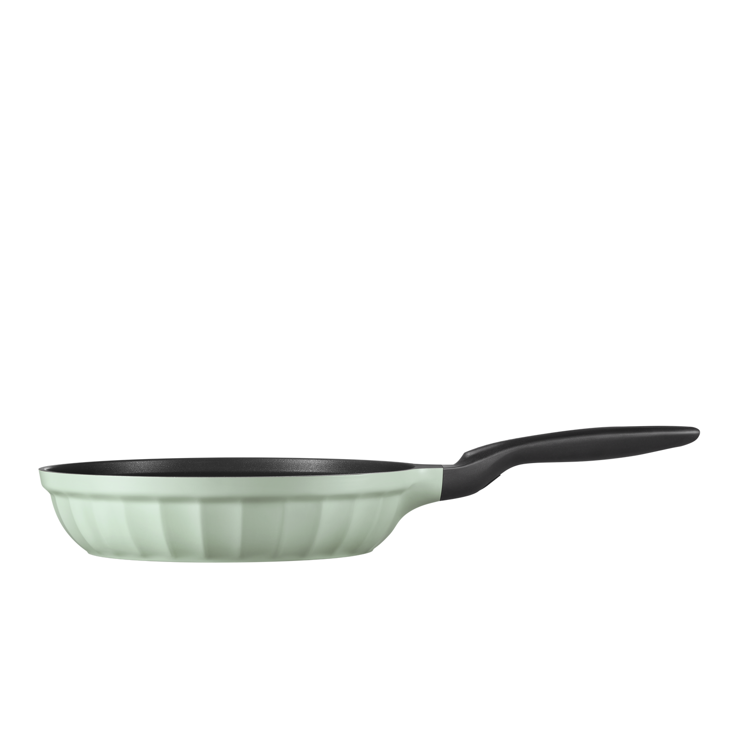 BUYDEEM  蓋付きフライパン26cm コージーグリーン/メローイエロー