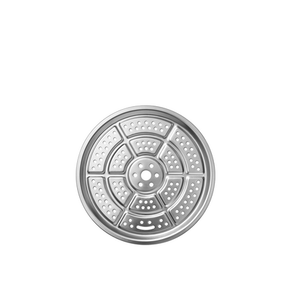 BUYDEEM 28cm ガラス蓋　蒸し台付き　蒸し器マルチポット １台３役　万能鍋