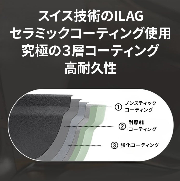BUYDEEM  蓋付きフライパン26cm コージーグリーン/メローイエロー