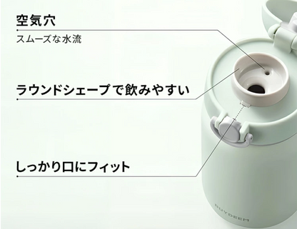 ワンプッシュ式ステンレスボトル　200ml